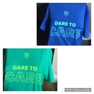 NWOT unisex dare to care shirt